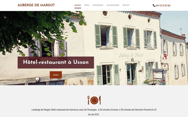 Screenshot of auberge-margot.com