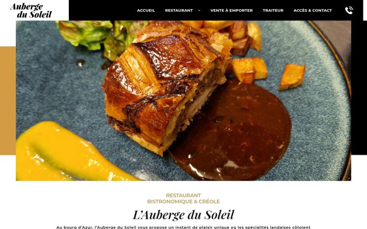 Screenshot of auberge-soleil-azur.com