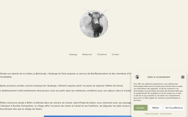 Screenshot of auberge-st-projet.fr