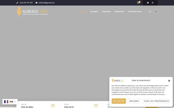 Snímek obrazovky auberge-tinit.info