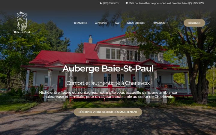 Screenshot of aubergebaiestpaul.com