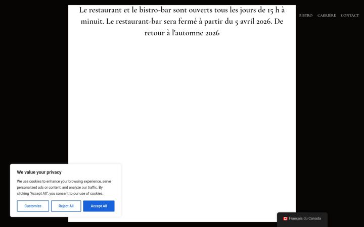 Captură de ecran a aubergecarcajou.com