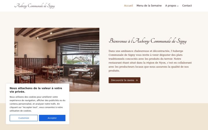 Screenshot of aubergecommunalesigny.ch
