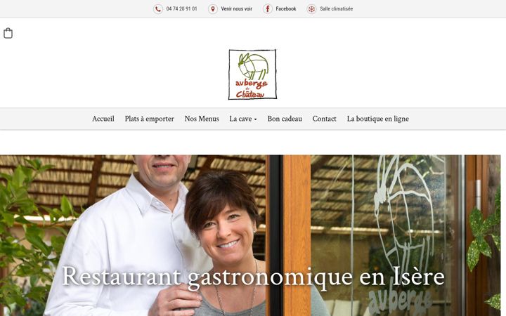 Screenshot of aubergedebressieux.fr