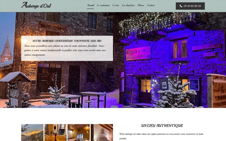 Screenshot of aubergedoul.com
