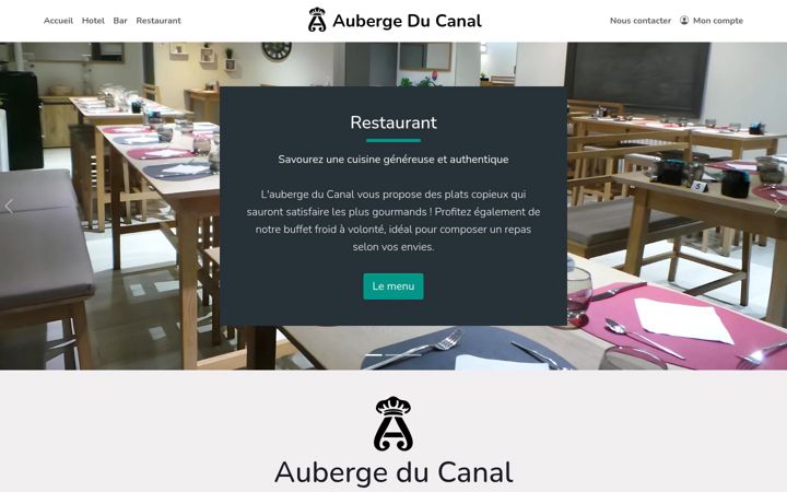 Screenshot of aubergeducanal.com