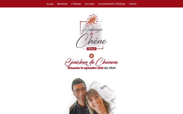 Screenshot of aubergeduchene-chenens.ch