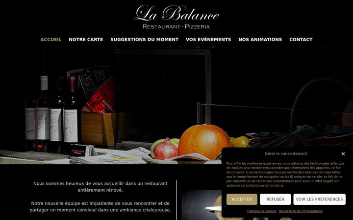 Screenshot of aubergelabalance.ch