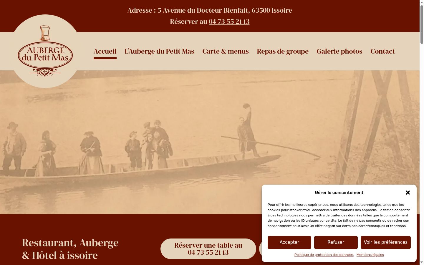 Screenshot des Einwilligungsbanners vor jeglicher Interaktion