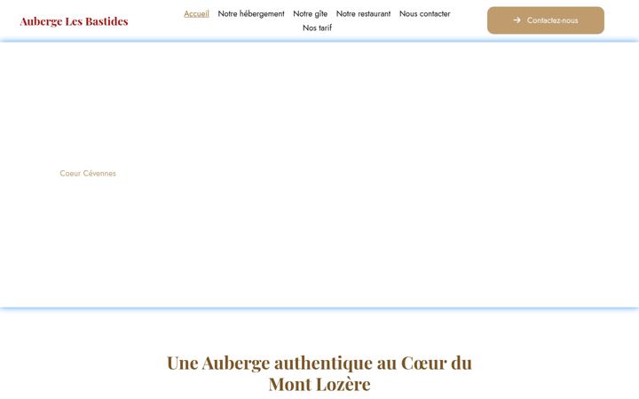 Screenshot of aubergelesbastides.fr