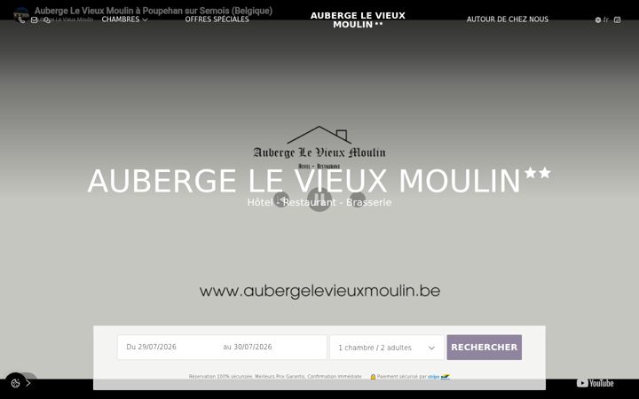Screenshot of aubergelevieuxmoulin.be