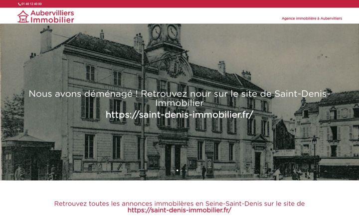 Screenshot του aubervilliers-immobilier.fr