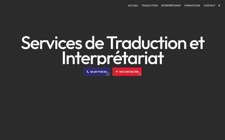 Ekraanipilt saidist aubery-traduction.com