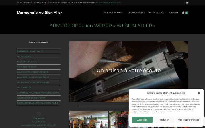 Screenshot of aubienaller.com