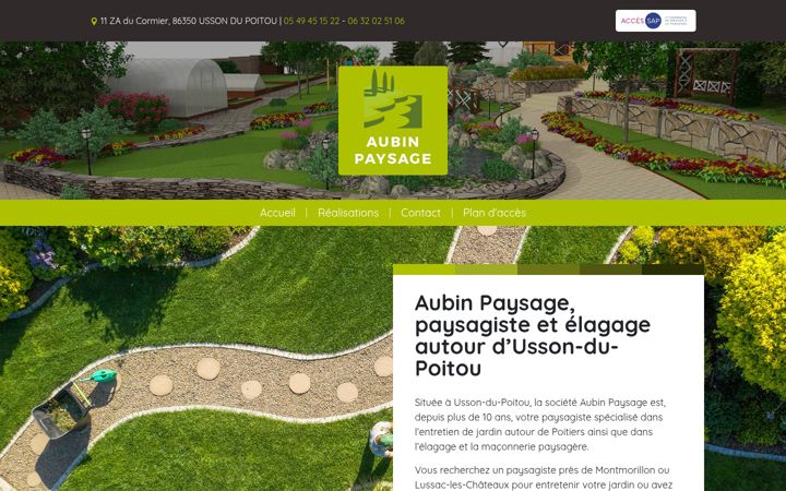 Screenshot of aubin-paysagiste-86.fr