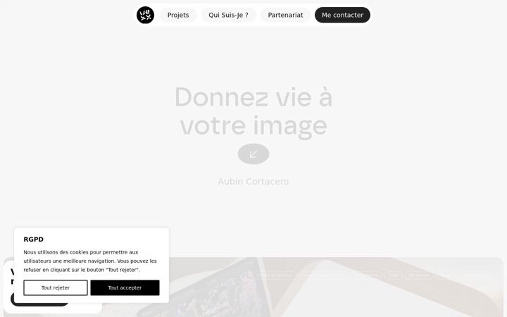 Screenshot di aubincortacero.fr