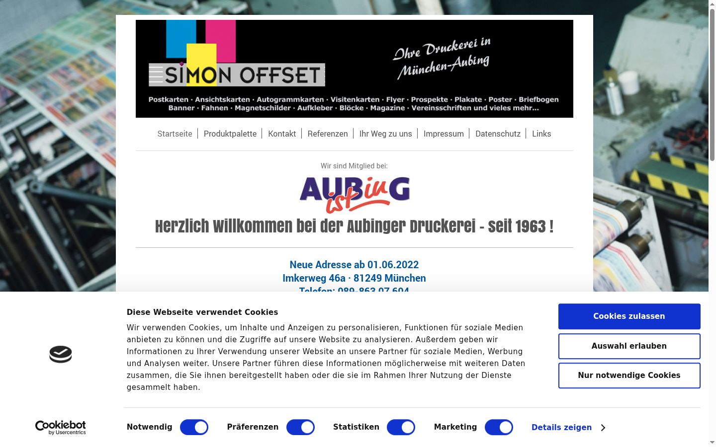 Snímka obrazovky banera súhlasu zobrazeného pred akoukoľvek interakciou