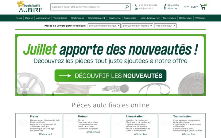 Screenshot of aubiri.fr