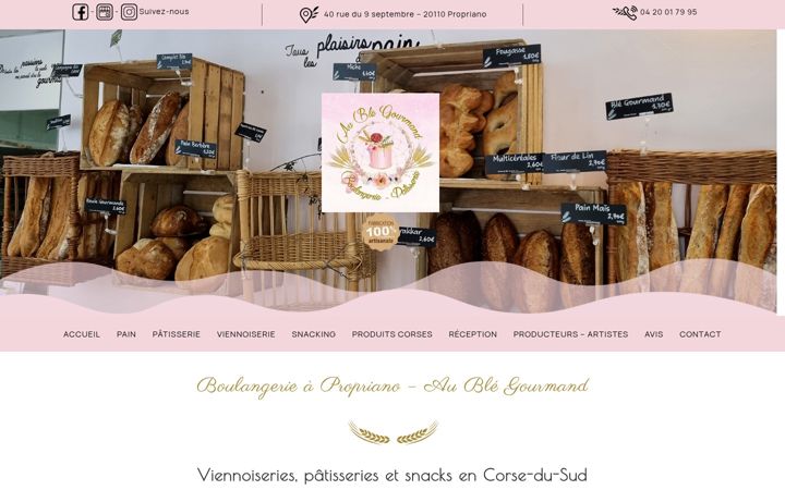 Screenshot of aublegourmand.fr