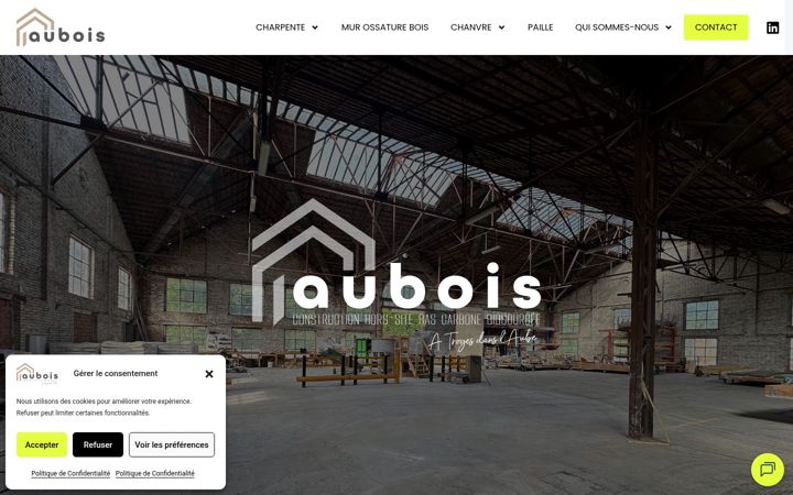 Screenshot of aubois.com