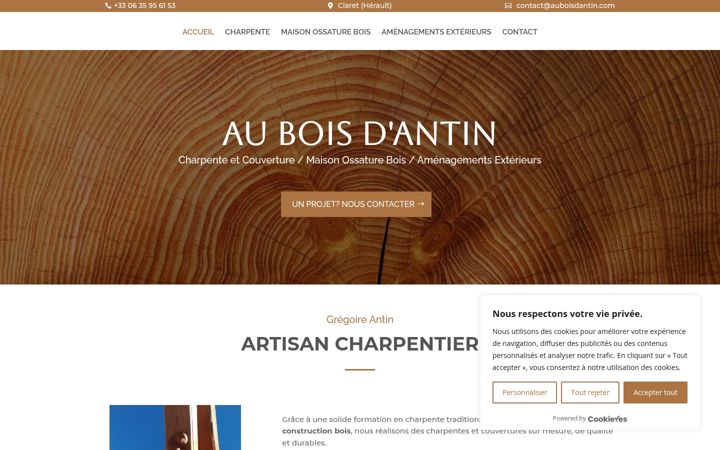 Screenshot of auboisdantin.com