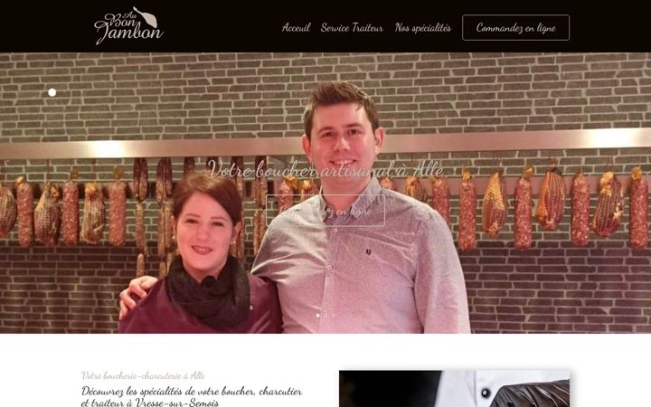 Screenshot of aubonjambon.be