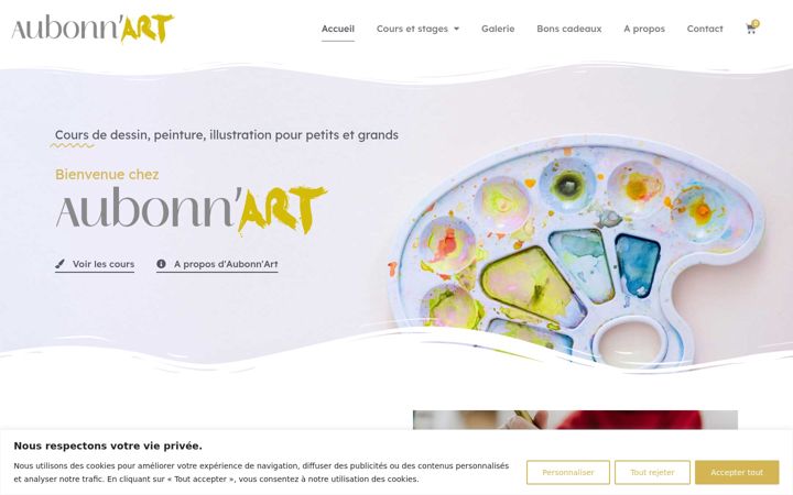 Screenshot of aubonn-art.ch