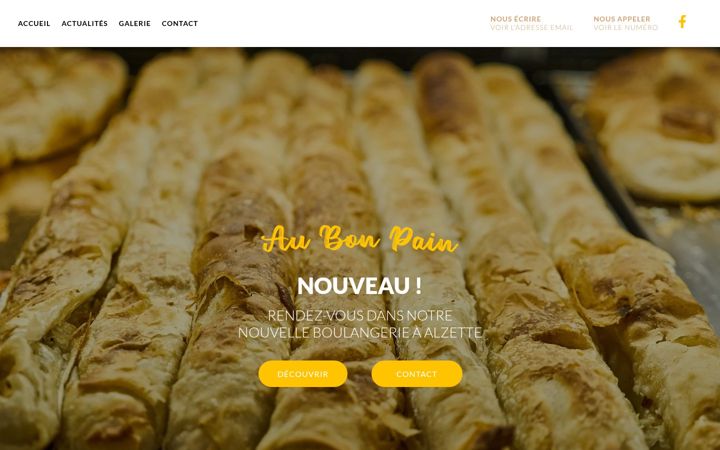 Screenshot of aubonpain2.lu