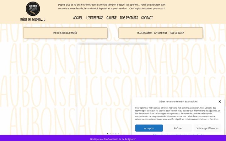 Zrzut ekranu aubonsaucissoniledere.com