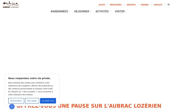 Screenshot of aubrac-lozere.com