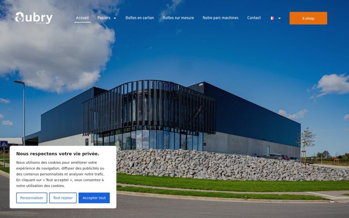 Screenshot of aubry.be