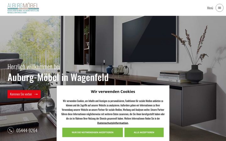 Screenshot of auburg-moebel.de