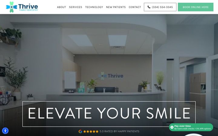 Screenshot of auburn.dental