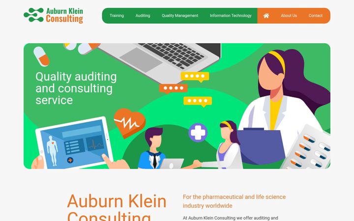 Screenshot of auburnklein.com
