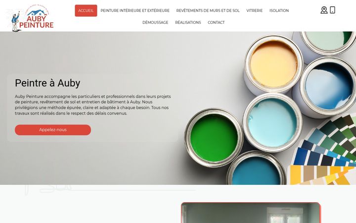 Screenshot of auby-peinture.fr