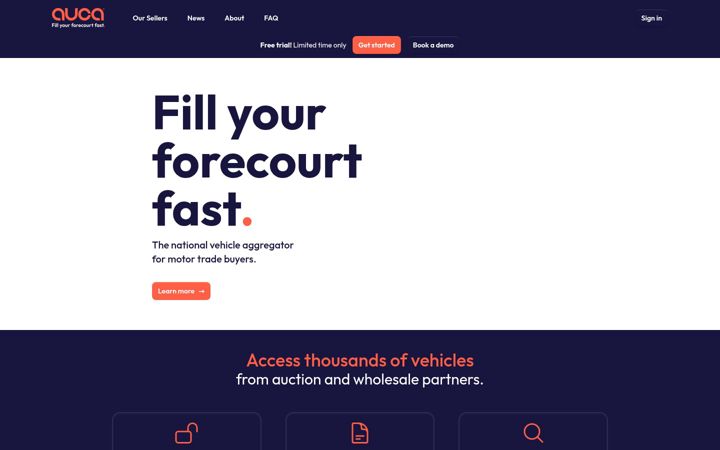 Screenshot of auca.com