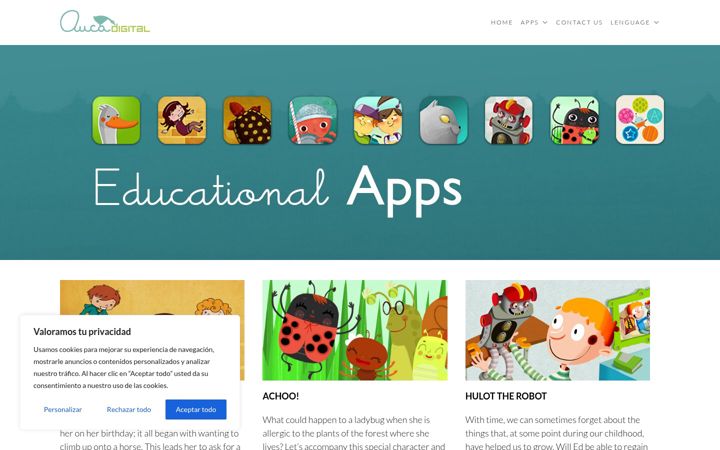 Screenshot of aucadigital.com