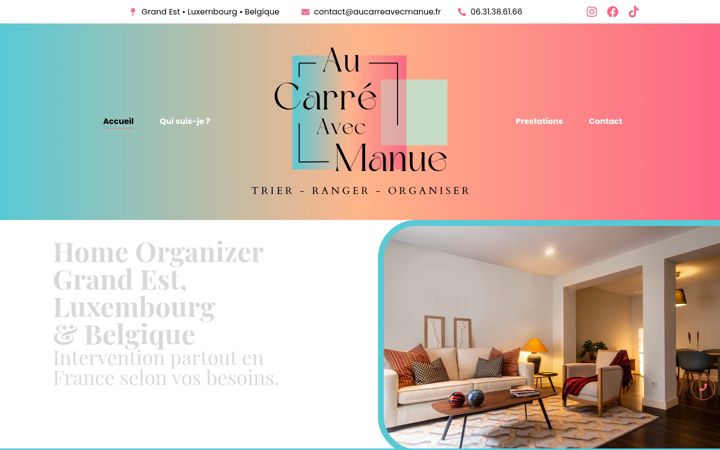 Screenshot of aucarreavecmanue.fr