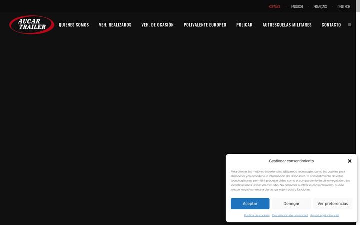 Screenshot of aucartrailer.com
