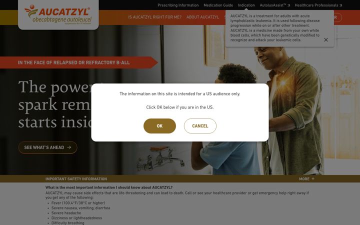 Screenshot of aucatzyl.com