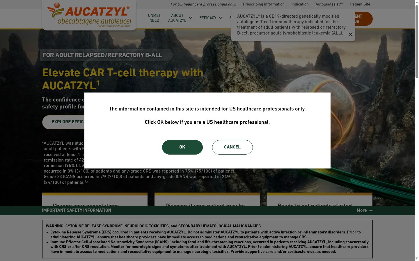 Screenshot des Einwilligungsbanners vor jeglicher Interaktion
