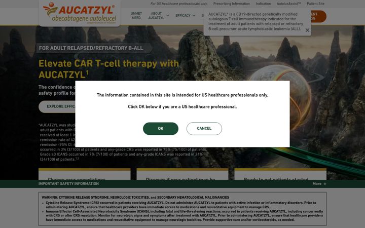 Screenshot of aucatzylhcp.com