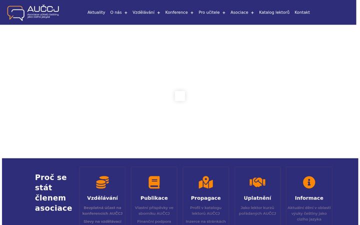 Captura de pantalla de auccj.cz