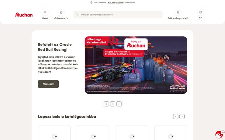 Screenshot of auchan.hu