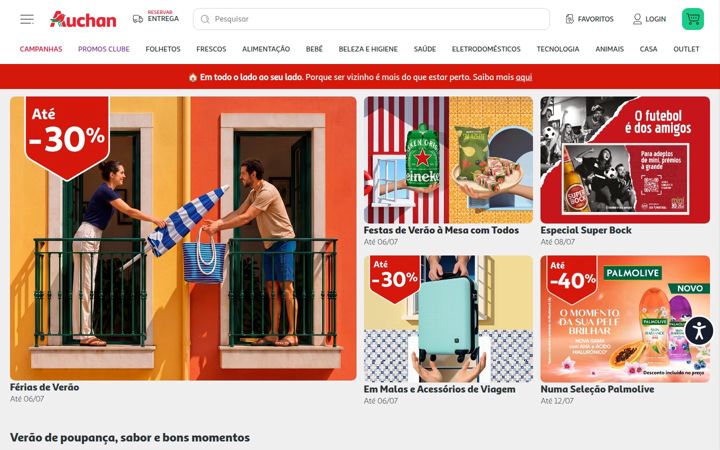 Screenshot of auchan.pt