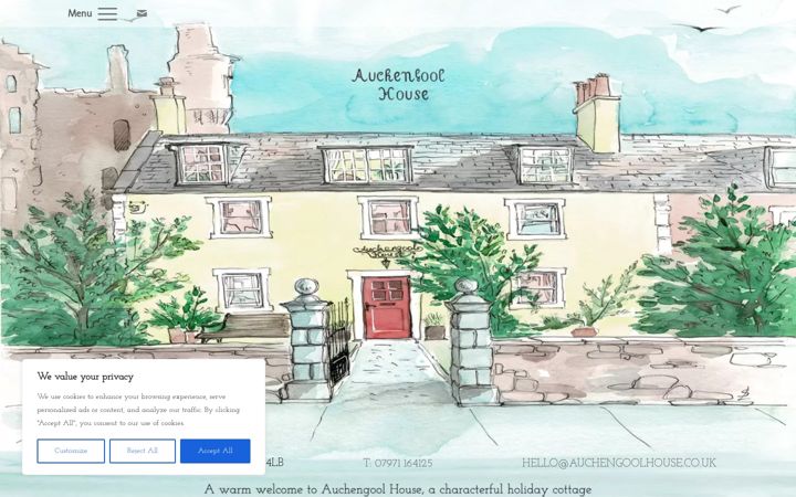 Screenshot of auchengoolhouse.co.uk