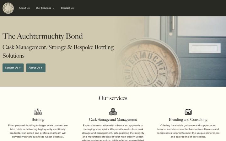 Screenshot of auchtermuchtybond.com