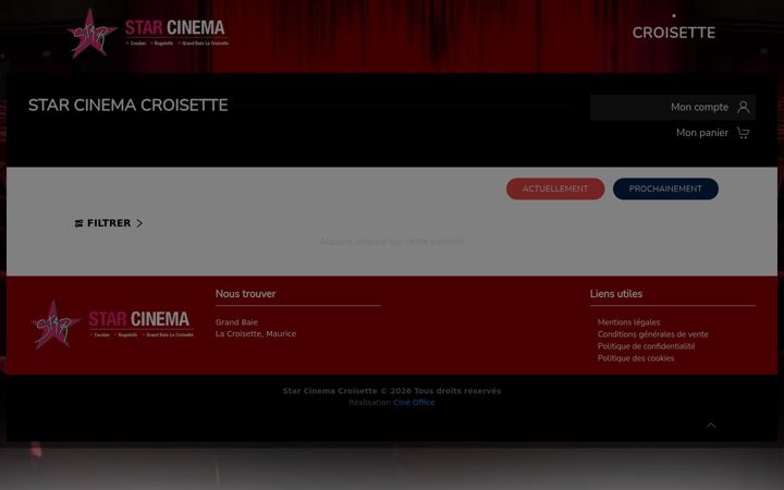 Screenshot of aucinemastar.com