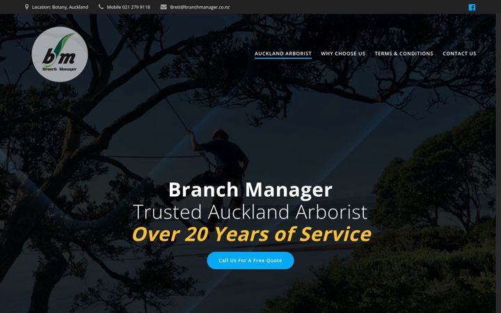 Screenshot of aucklandarborist.co.nz