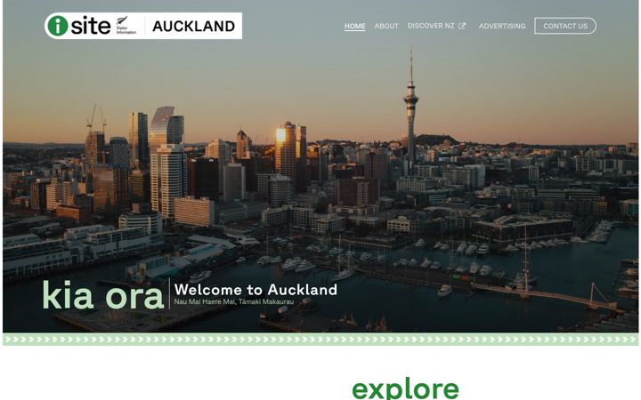 Snímek obrazovky aucklandisite.com